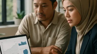 Ilustrasi penjual dan profesional sales berdiskusi strategi menghadapi kenaikan biaya platform digital