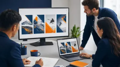Tim marketer mengubah ide mentah menjadi poster promosi siap pakai dengan bantuan AI