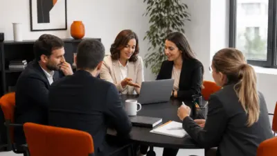 HR sedang membimbing tim penjual UMKM di kantor modern untuk menguatkan mindset penjual UMKM menghadapi konsumen yang makin hemat