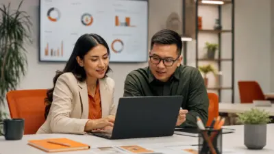 HR dan pemilik UMKM meninjau konten visual marketing untuk meningkatkan persepsi nilai produk secara online