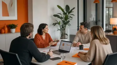 Tim HR dan pemilik UMKM berdiskusi di kantor modern mengenai psikologi harga produk dan dampaknya pada karyawan dan pelanggan